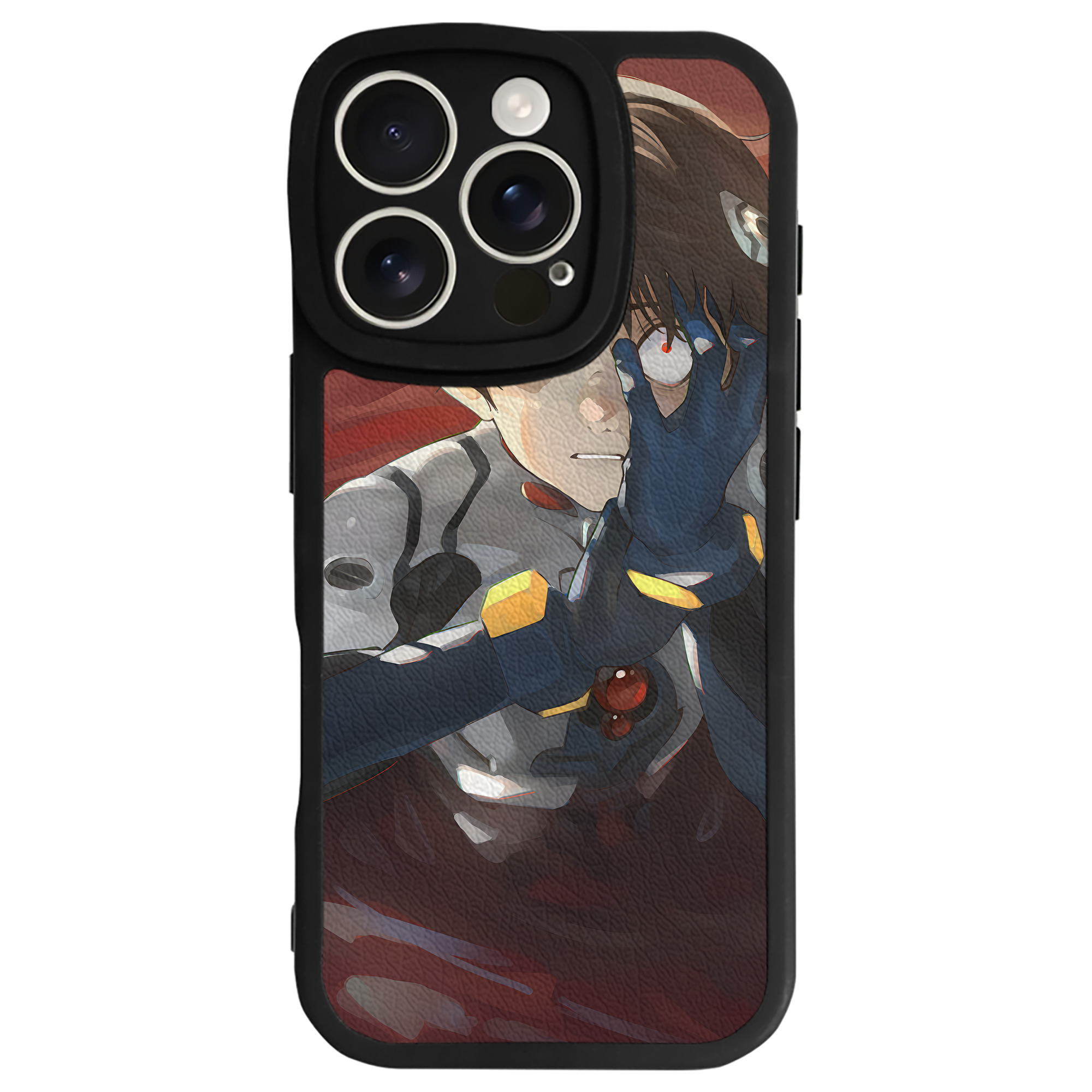 （画像用） EVA 新世紀エヴァンゲリオン 【iPhone 16シリーズ対応】シリコンスマホケース（レザー調） 材質：シリコン